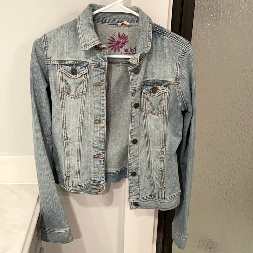 Hollister Jean Jacket Light Wash Vintage y2k